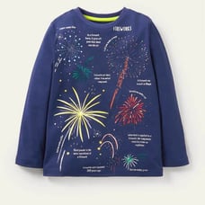 NWT Mini Boden Educational Glowing Magical T-shirt 8-9Y