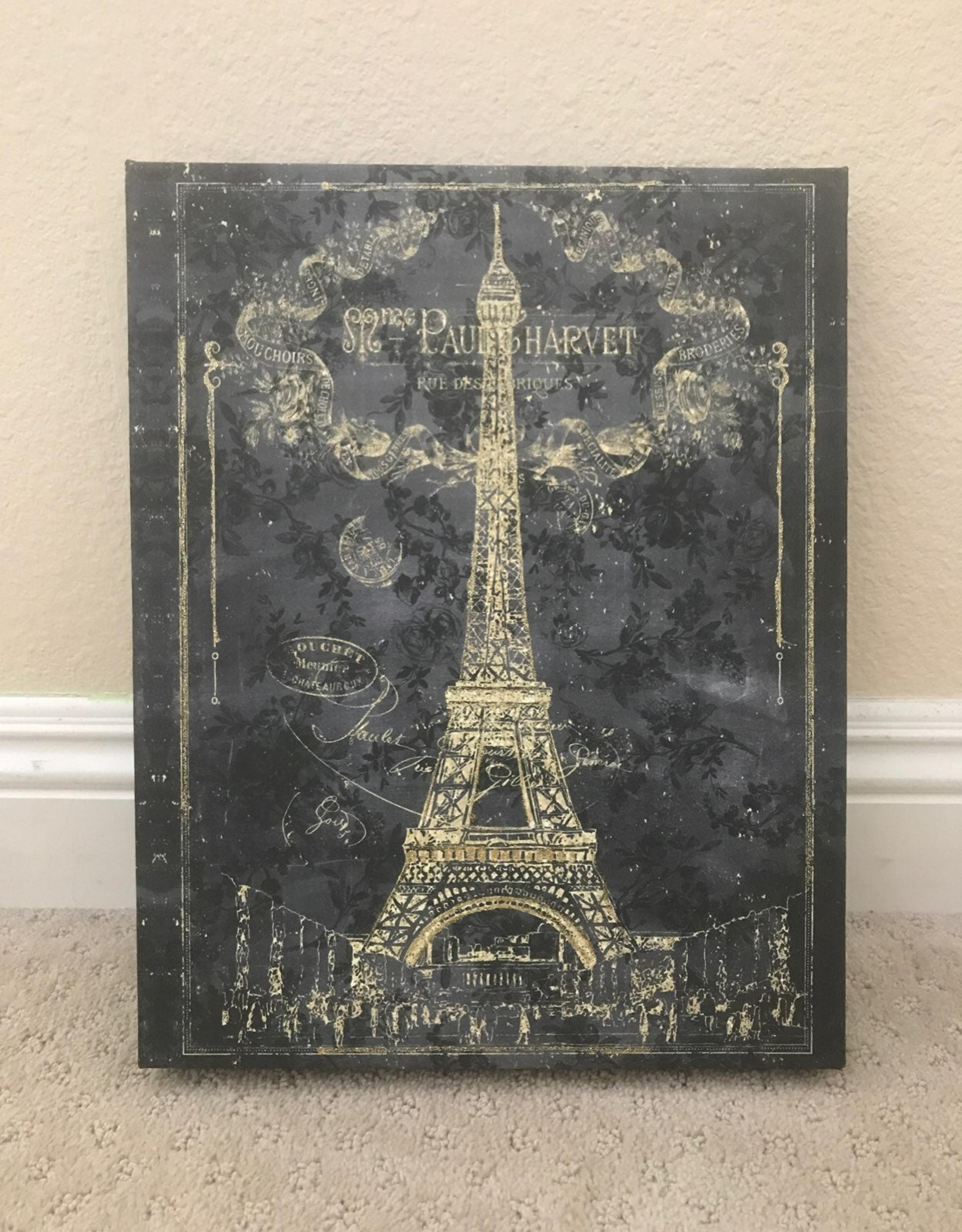 eiffel tower painting