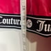Juicy Couture Pink Party Velour Hoodie Sweatshirt Black Band NWT!