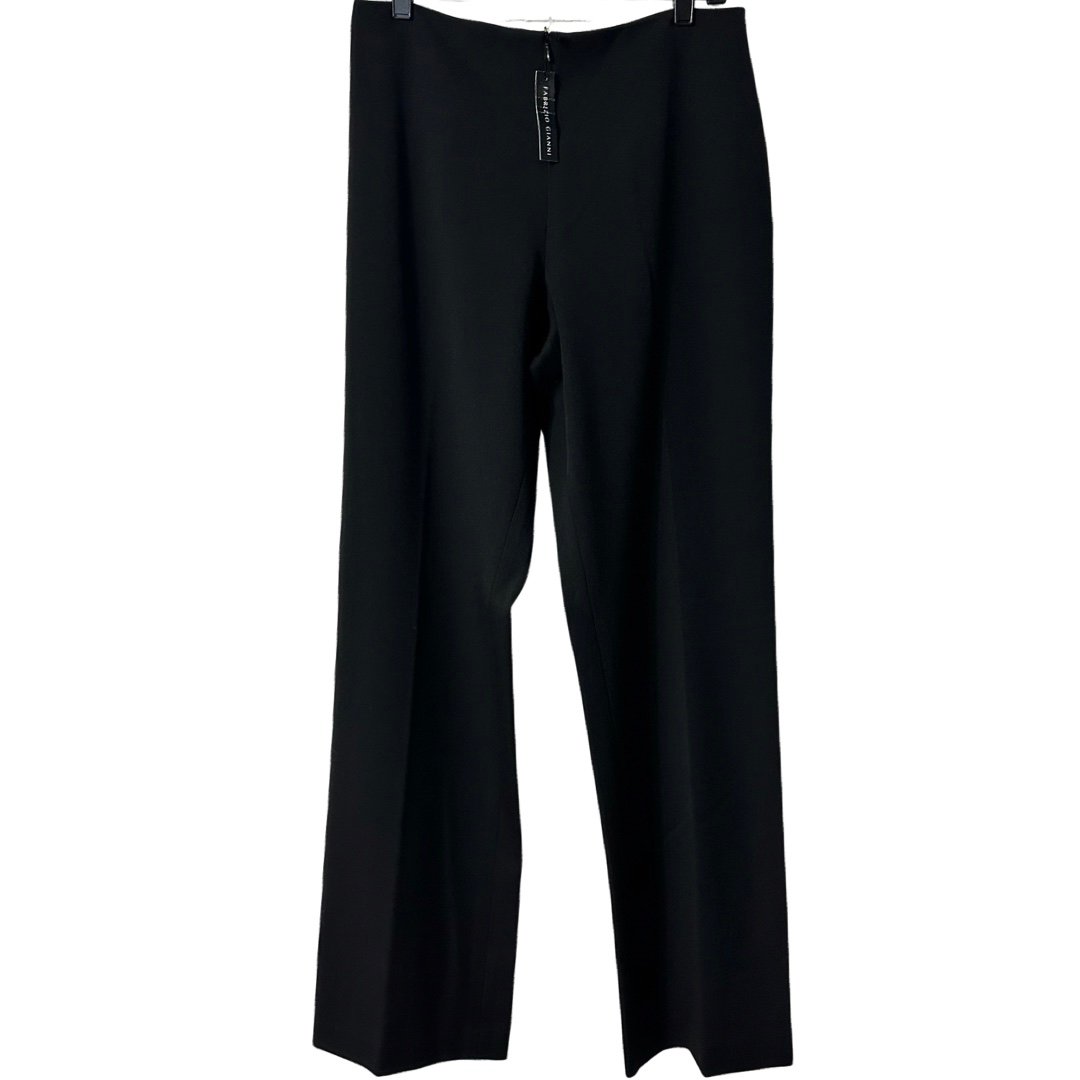 fabrizio gianni black dress pants dead stock NWT size 10 comfort stretch
