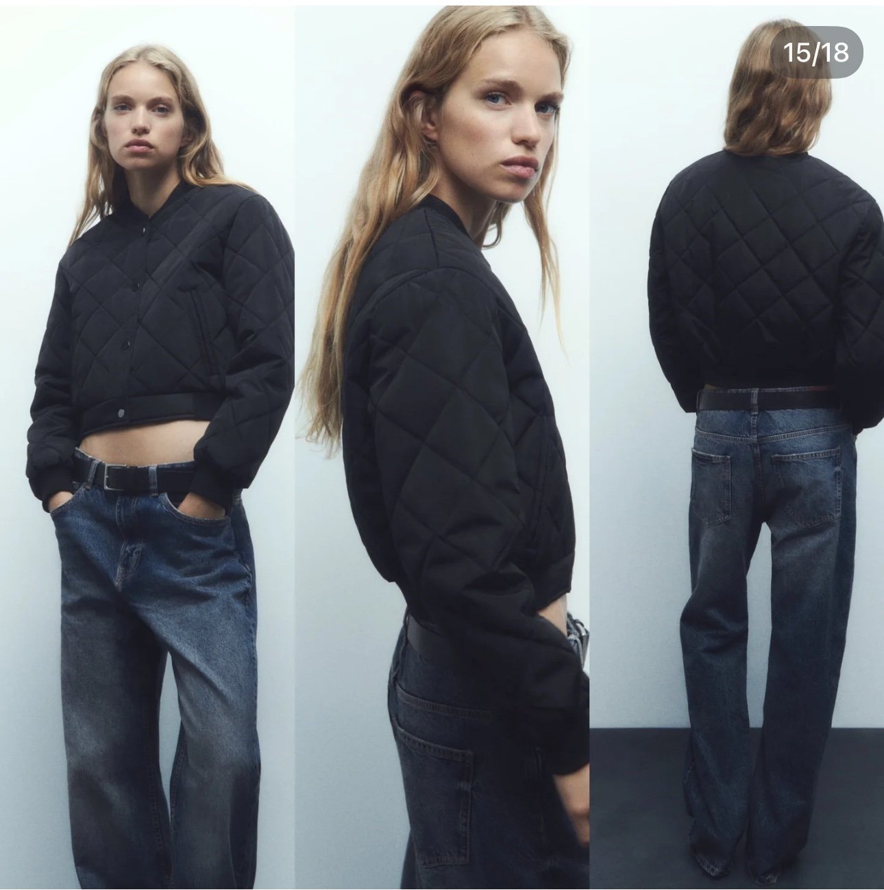 ZARA【NEW】STRUCTURED BOMBER JACKET New Zara CROPPED BOMBER JACKET