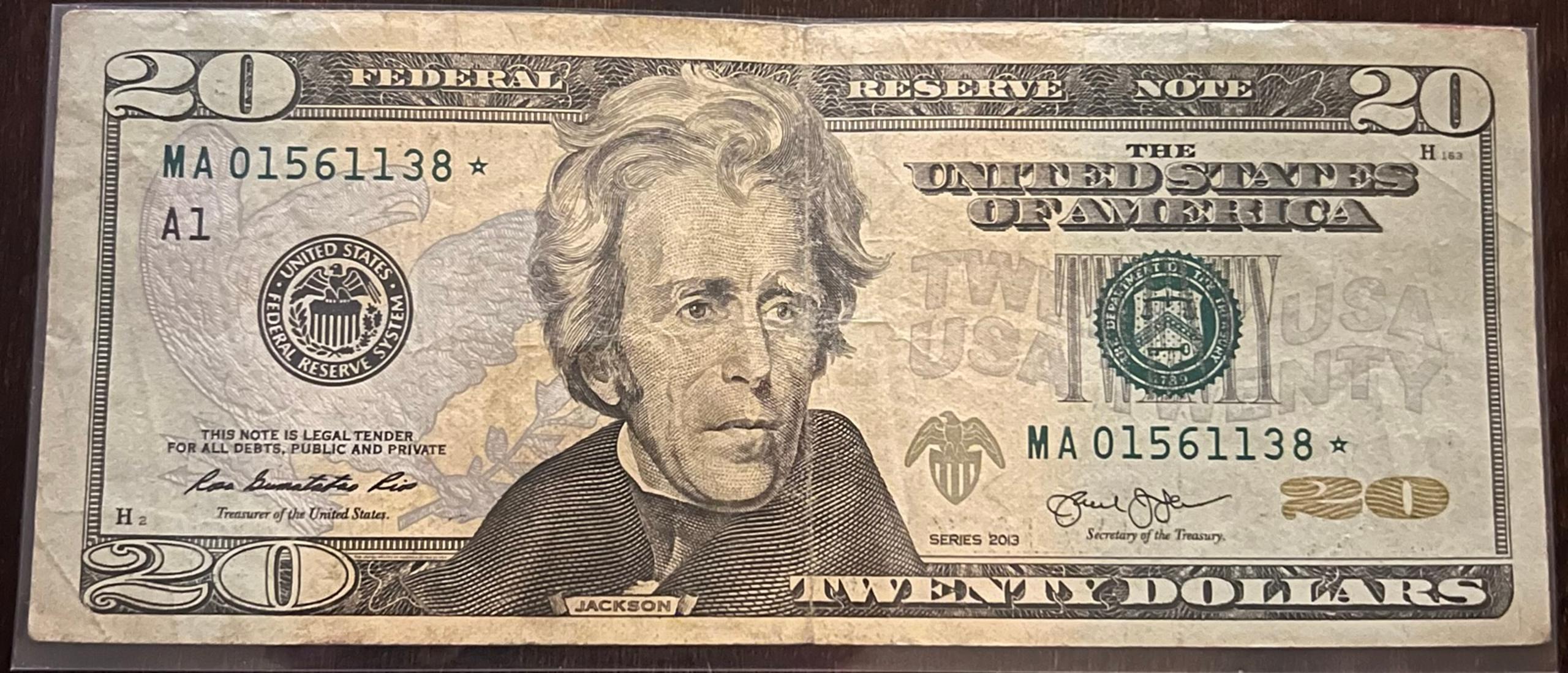 Collectible $20 Star Note - Series 2013