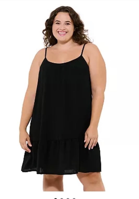 CACIQUE FRESWATER TIERED SWIM COVER-UP DRESS SIZE 22/24