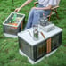 Storage Bins, 34 Qt (Pack of 1) Folding Storage box, Storage