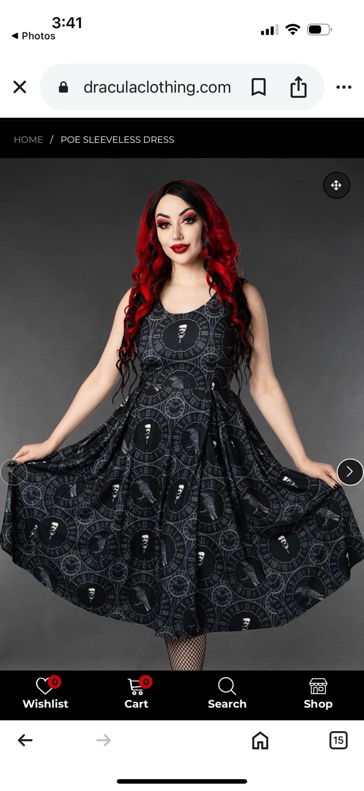 Dracula Clothing Poe Sleeveless Corset Laced Back Goth Mythical Dress Sz S