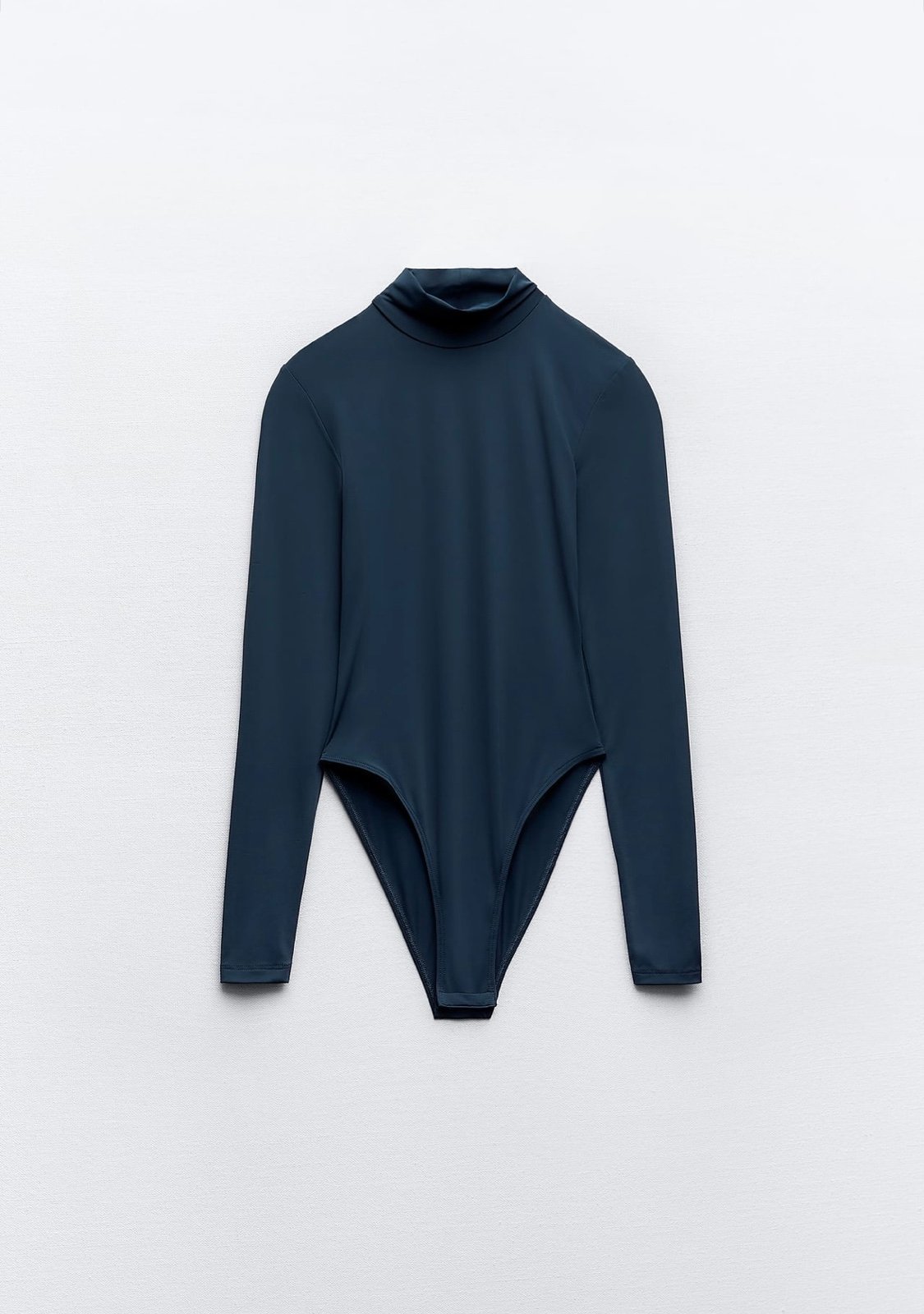 Zara Fitted Bodysuit, Color: Petral Blue, Size: M, NWOT