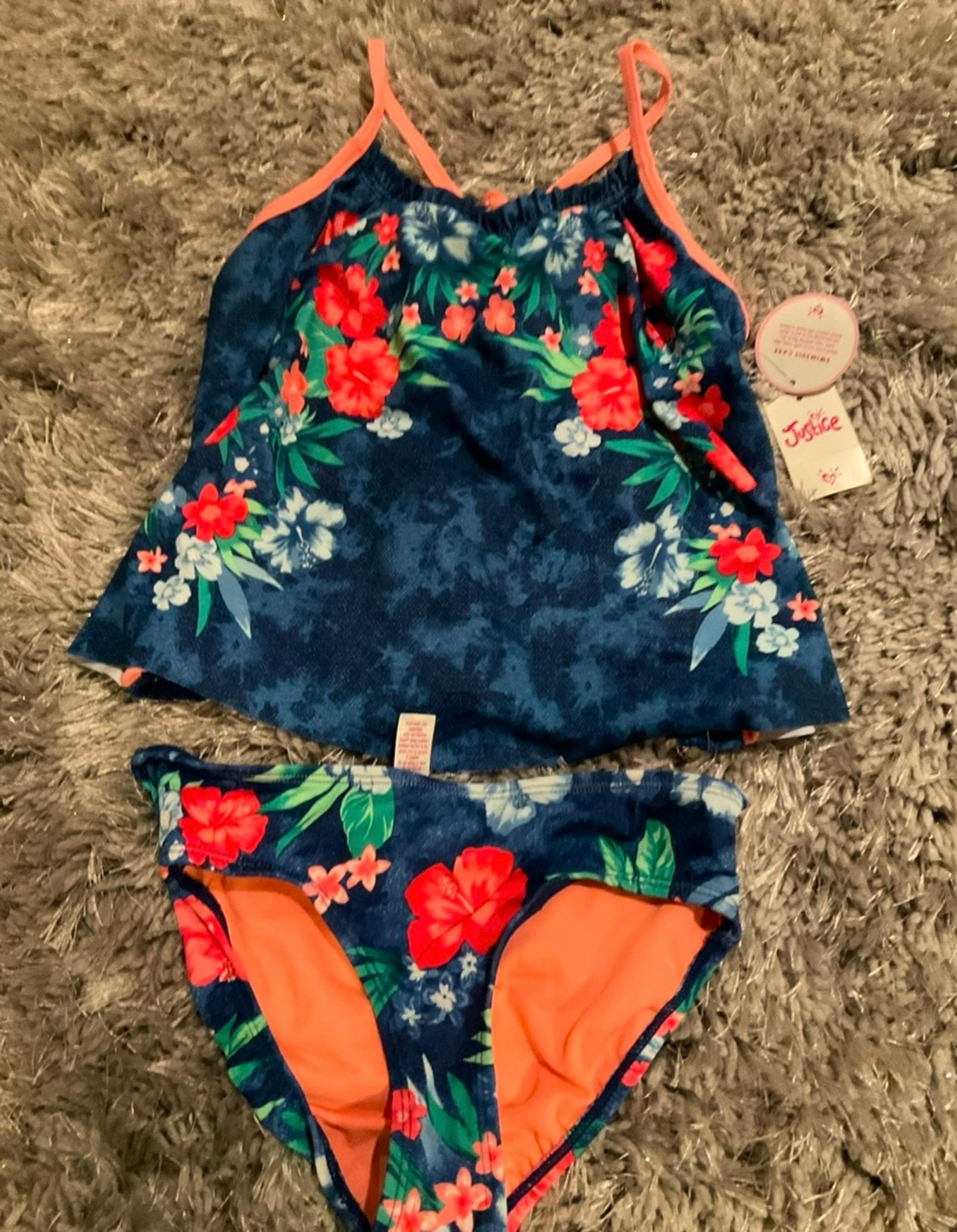 Girls swimsuit size 8 new justice