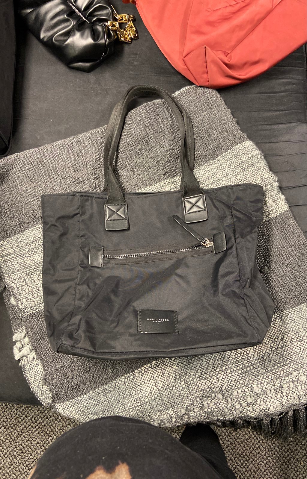 Marc Jacobs The Leather Small Tote Bag | Grey | FARFETCH