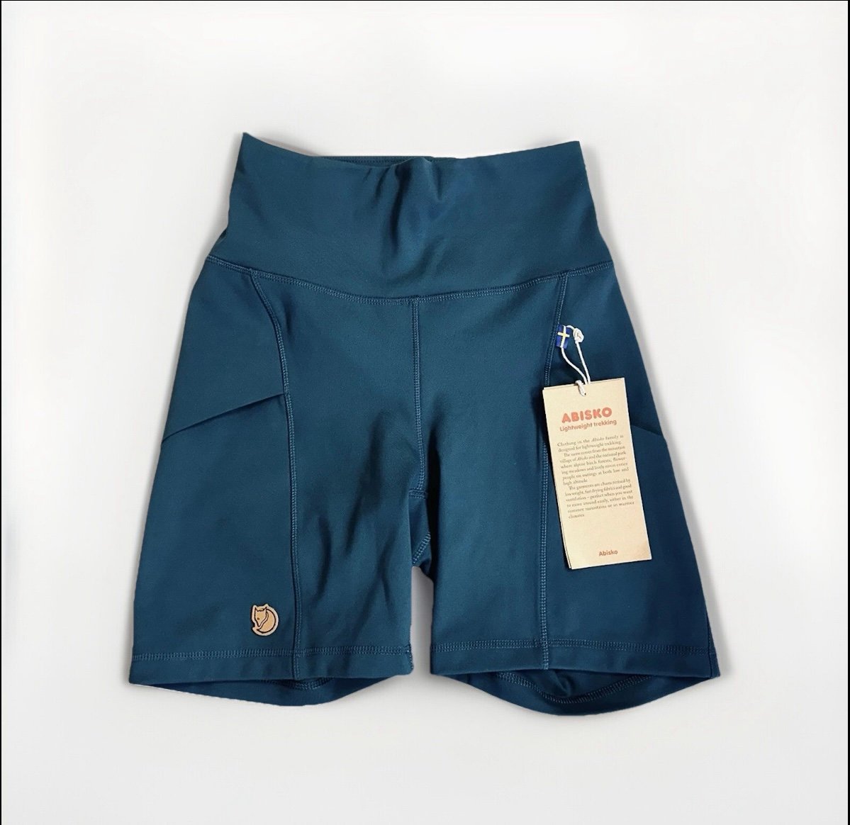 Fjallraven Abisko 6” Hiking Short Tights Women's size XS Mountain Blue NWT 85