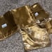 Gold dinner napkins