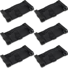 6 Pack Black Paracord Handle Large Roll Bar Grab Handles Car Grip Jeep 3 Straps