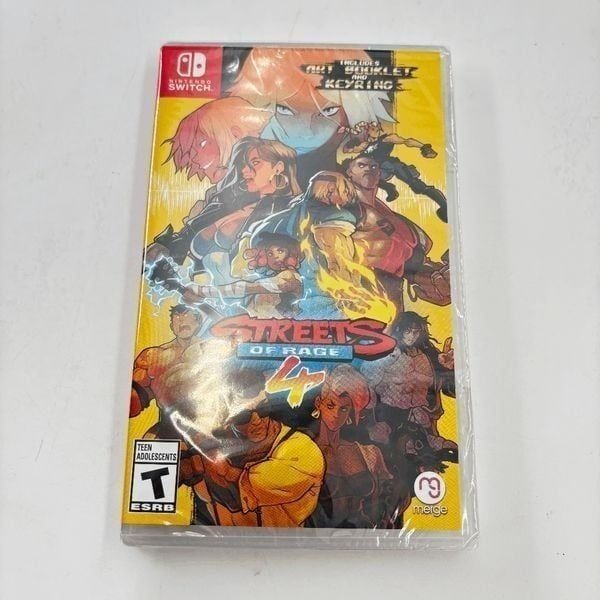 Streets of Rage 4 (Nintendo Switch, 2020) Brand New Sealed Art Book and Key Ring
