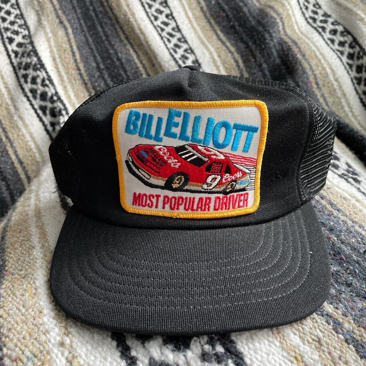 Vintage 1980s Bill Elliott Most Popular Driver Patch Hat