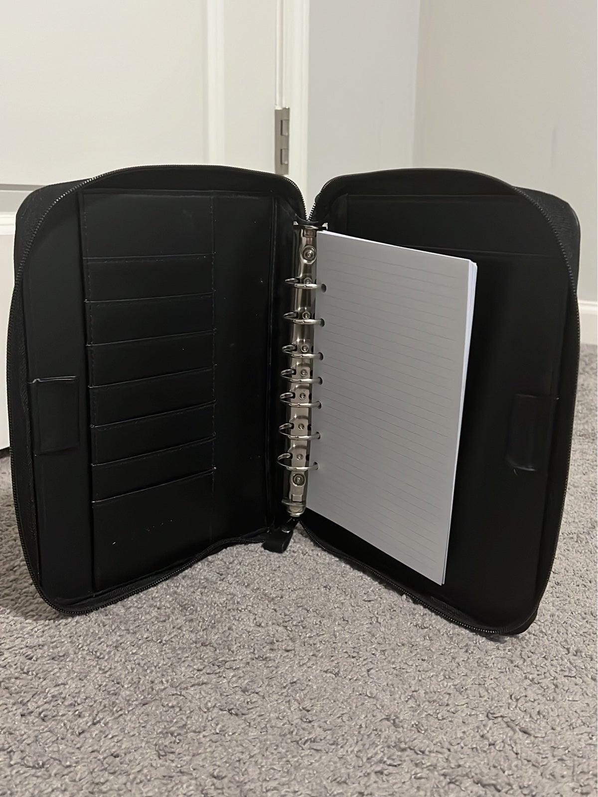 FRANKLIN COVEY Full Leather Planner Cover w/Zipper Close