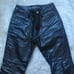 Rocker Biker Boot-Cut Leather pants