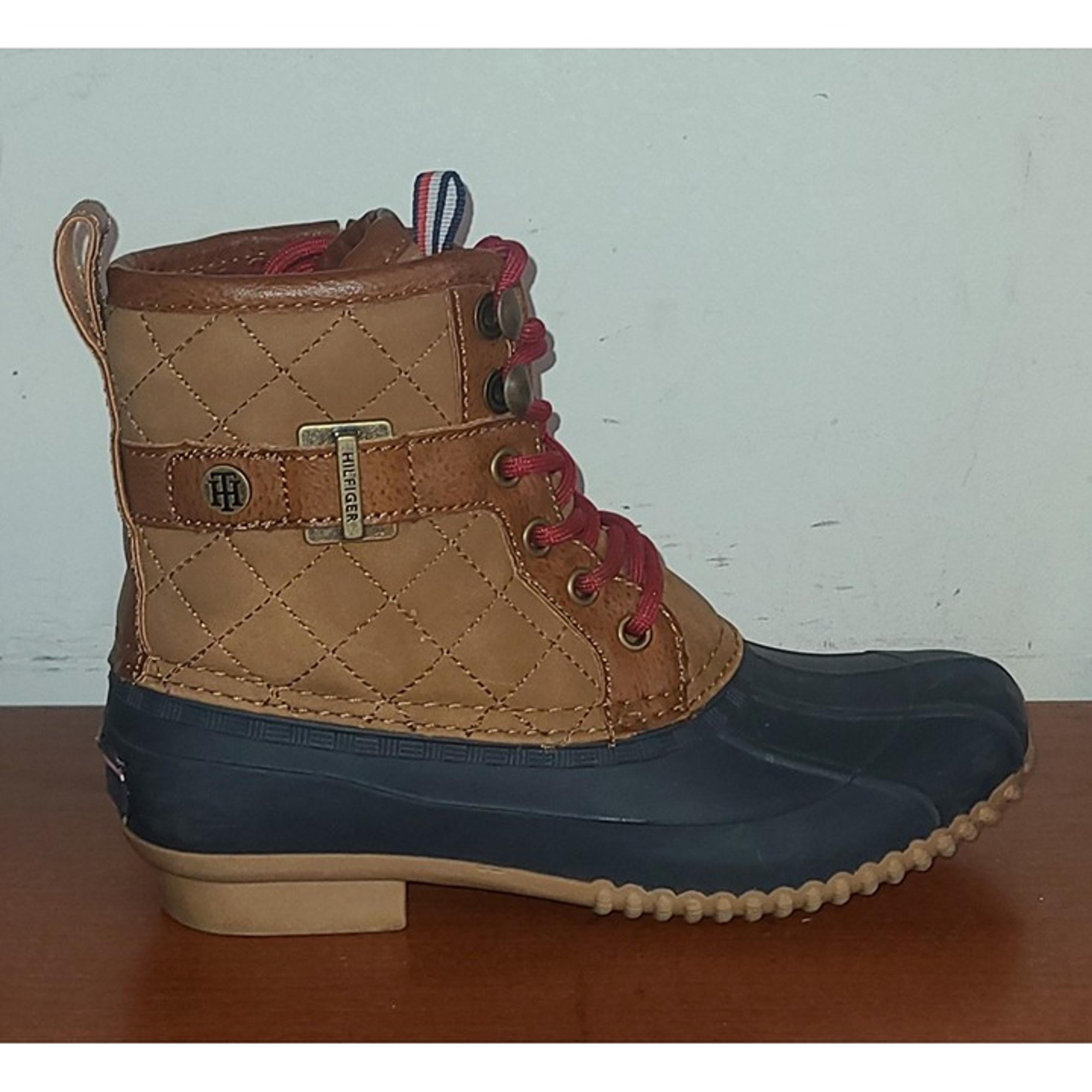 Tommy Hilfiger Women's Boots 5M Ravel Duck Boots Rain Boots Brown Excellent