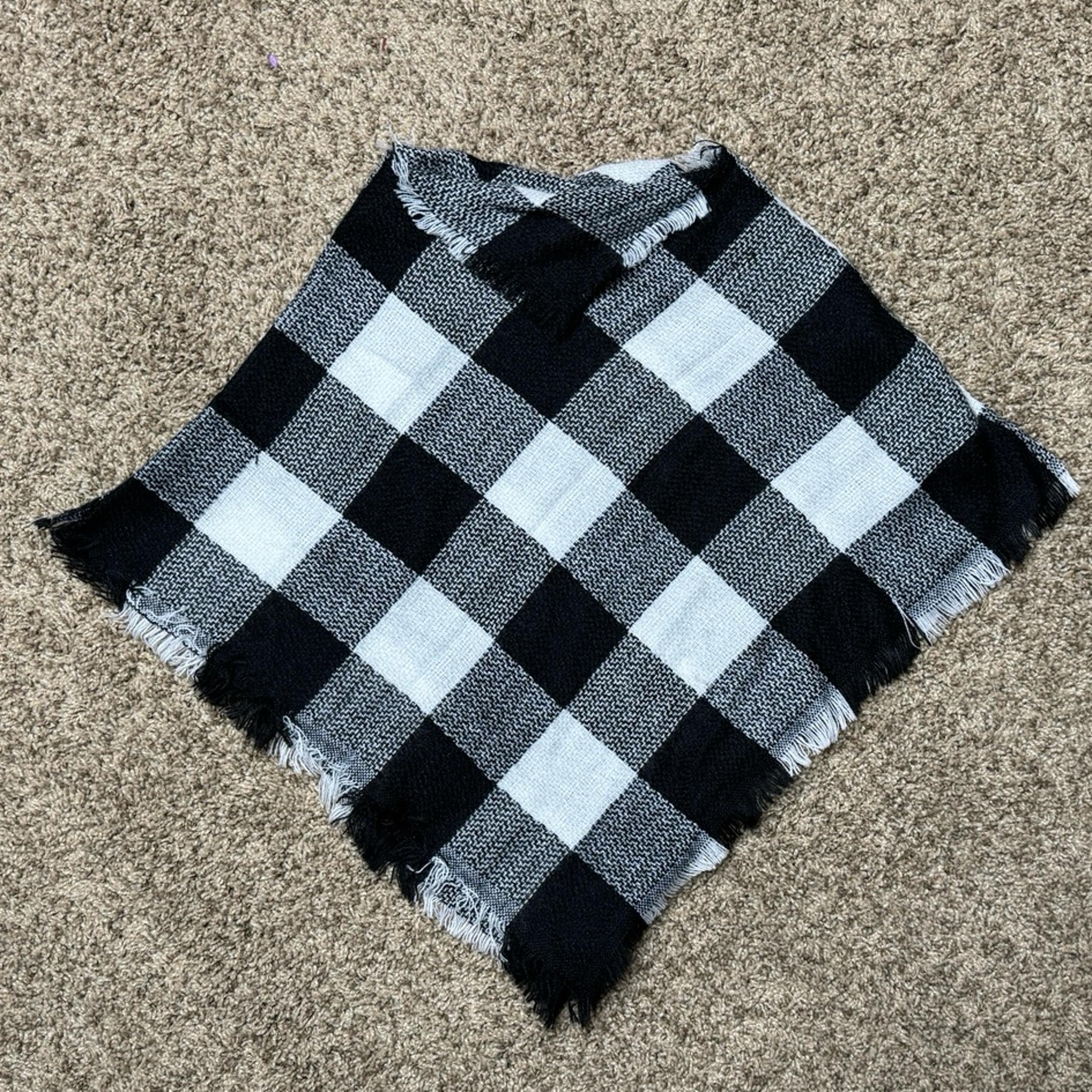 Buffalo Plaid Poncho