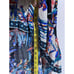 Flying Tomato Dress S Blue Pink Floral Feminine Maxi High Low Off Shoulder Boho