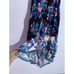 Flying Tomato Dress S Blue Pink Floral Feminine Maxi High Low Off Shoulder Boho