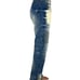 Embellish Mens 38 X 33 Jeans Blue Acid Wash Biker Denim Streetwear Slim Fit EUC