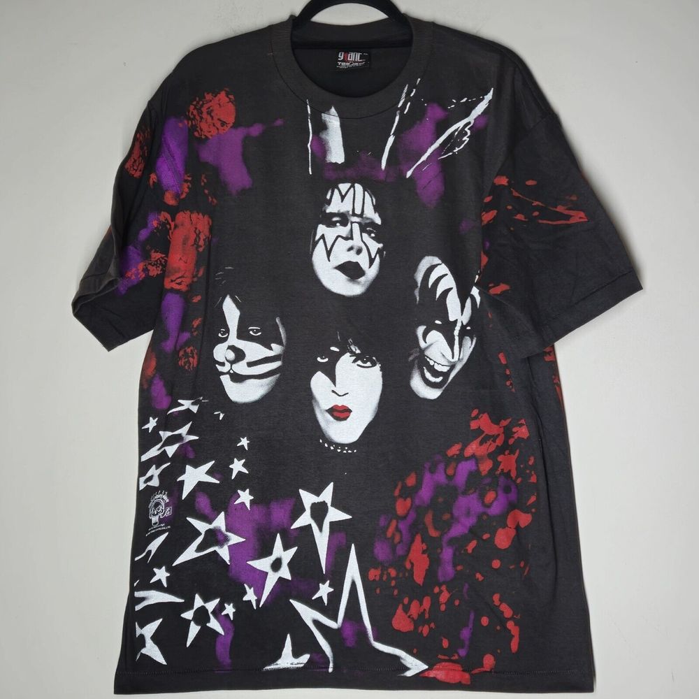 Kiss Alive Worldwide Tour 96/97 Band Tee All Over Print XL AOP Single Stitch