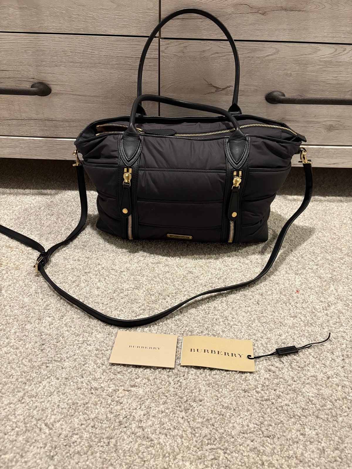 Burberry diaper bag