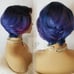 custom colored short and sassy bob wig