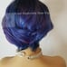 custom colored short and sassy bob wig