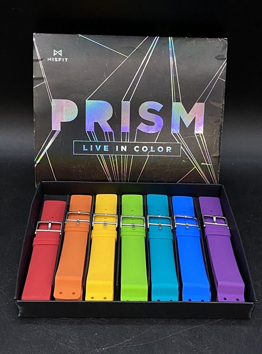 Misfit Silicone Watch Bands Boxed Set Prism Live In Colors Rainbow Pride
