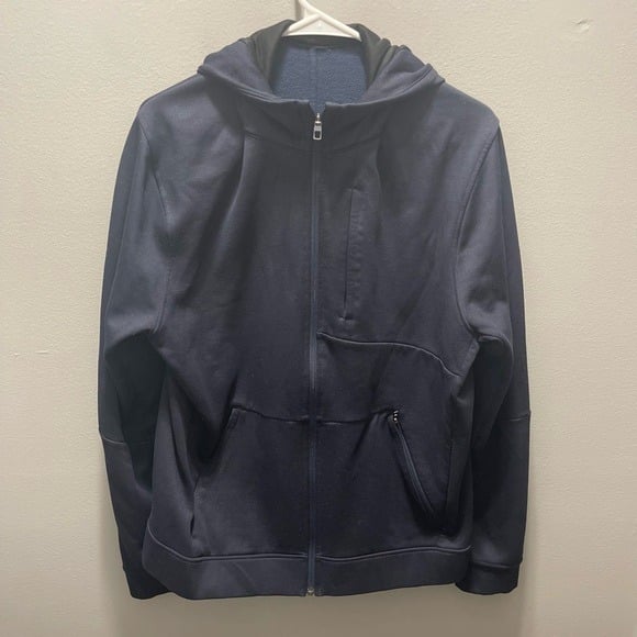 Lululemon City Sweat Zip Hoodie *Thermo Heathered Nautical Navy Size Large Men's