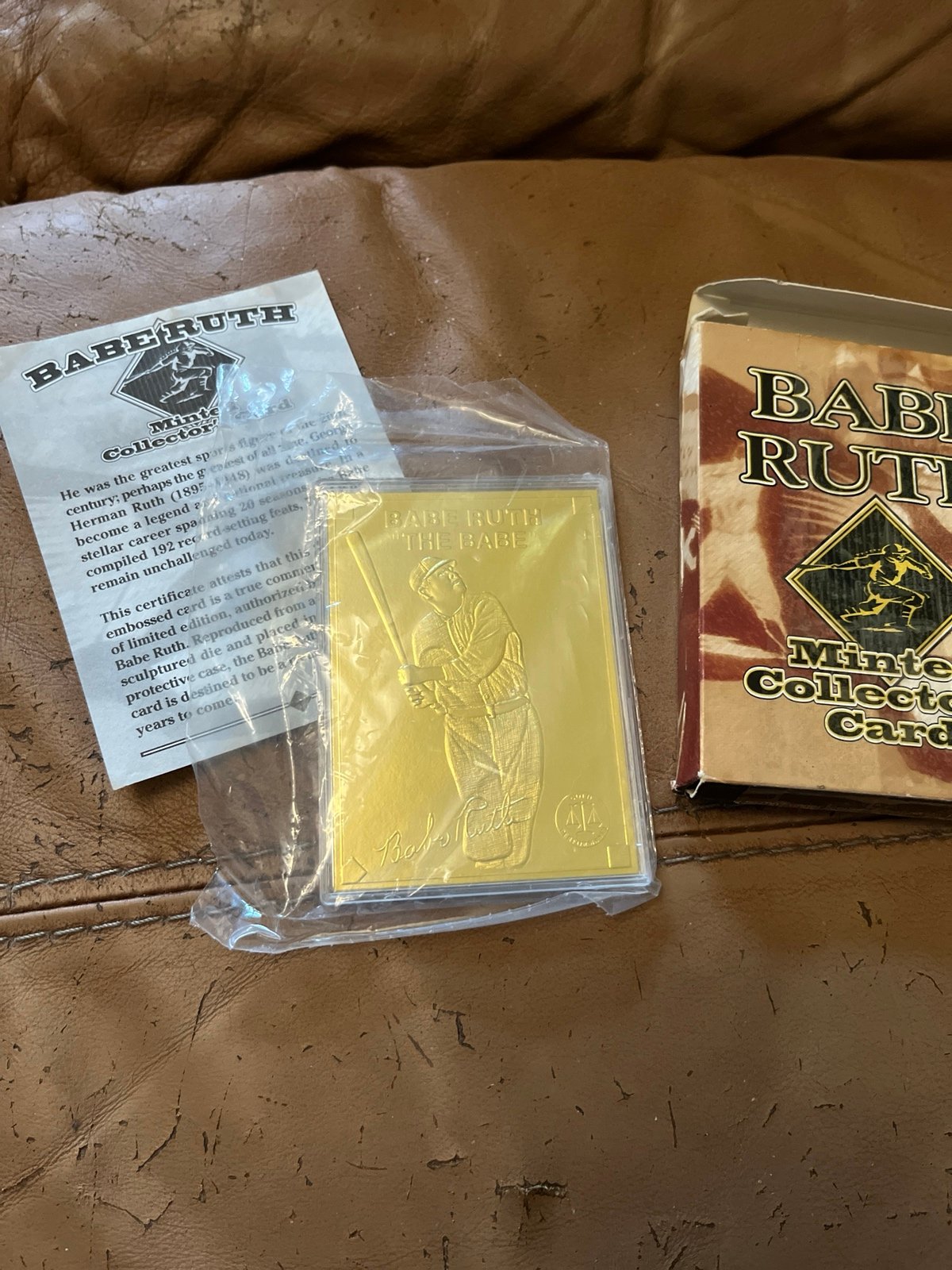 BABE RUTH Minted Collector’s Card