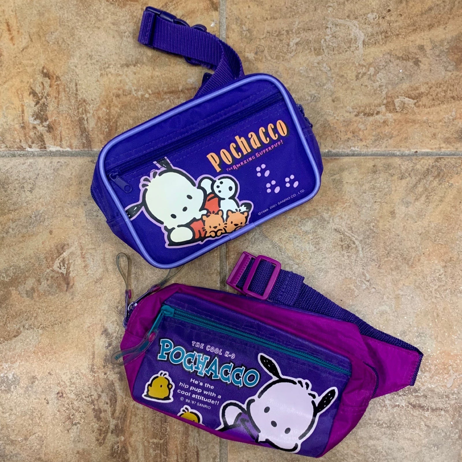 Rare Vintage 2000s Pochacco Sanrio Fanny Packs