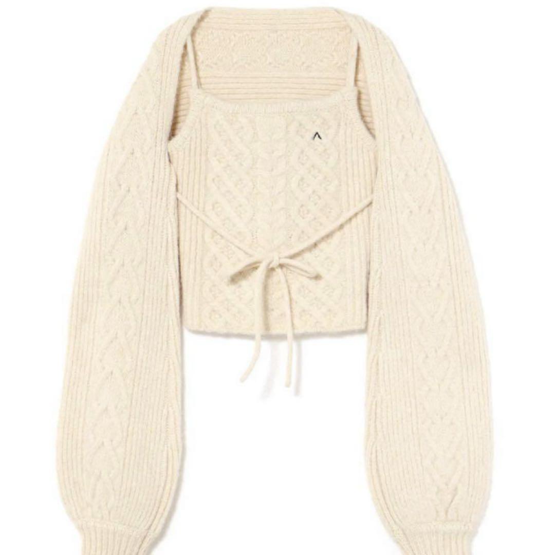 Andmary Heart Cable Knit Set