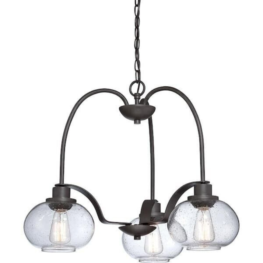 Quoizel TRG5103OZ Trilogy 22 Chandelier, 3-Lights, Old Bronze, New