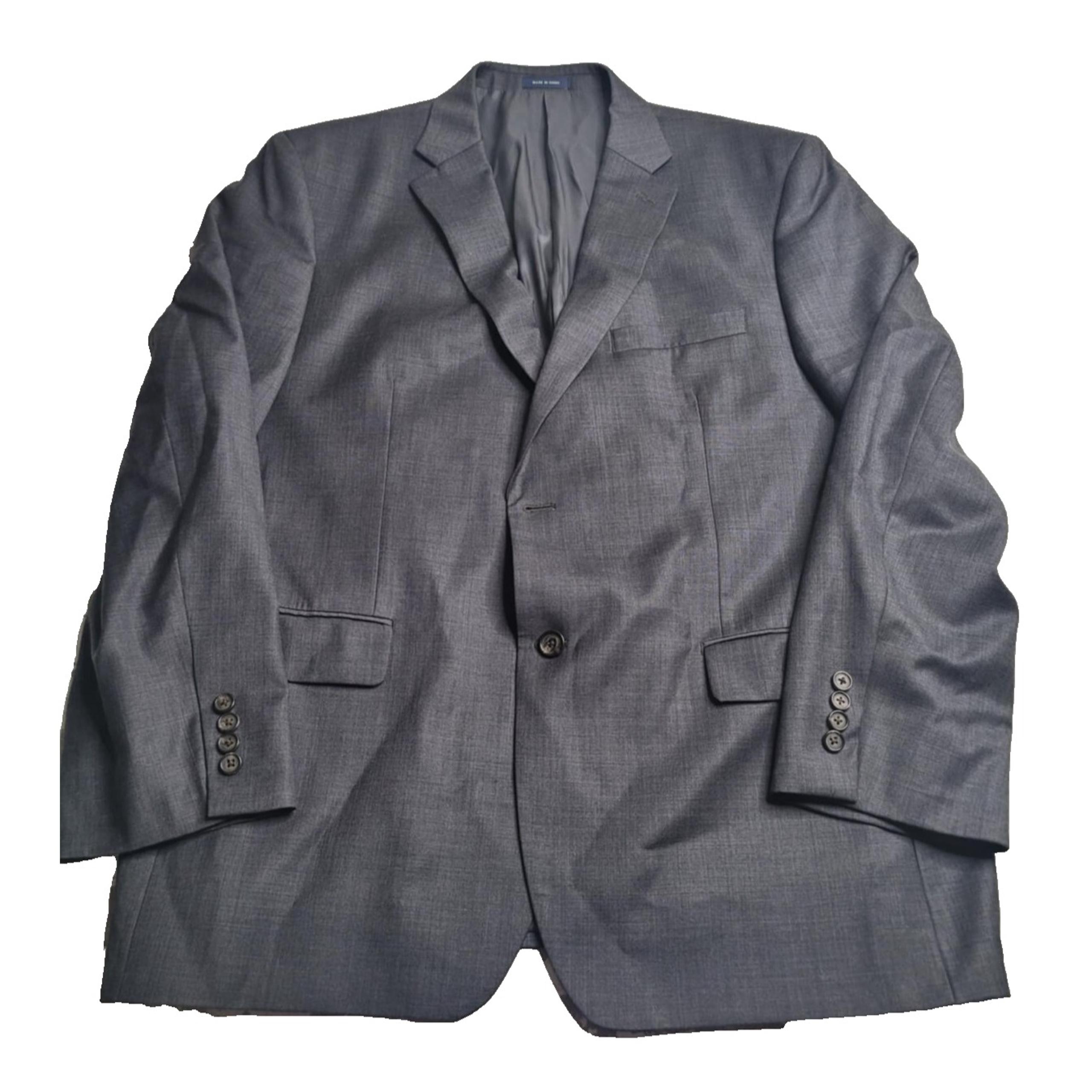 RALPH LAUREN Mens 48R Solid Black Super Soft Wool Blazer Sport Coat Suit Jacket