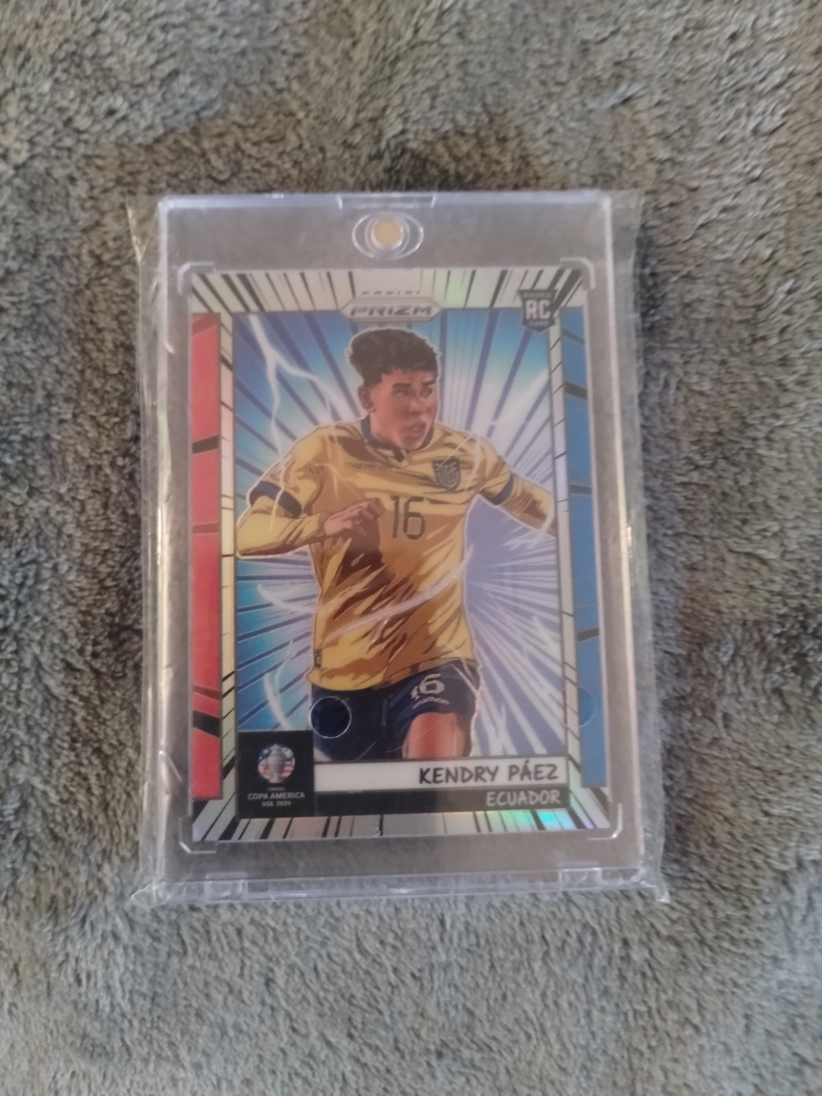 Kendry Paez 2024 Panini Prizm Conmebol Copa America 2024 RC Manga SSP CASE HIT!