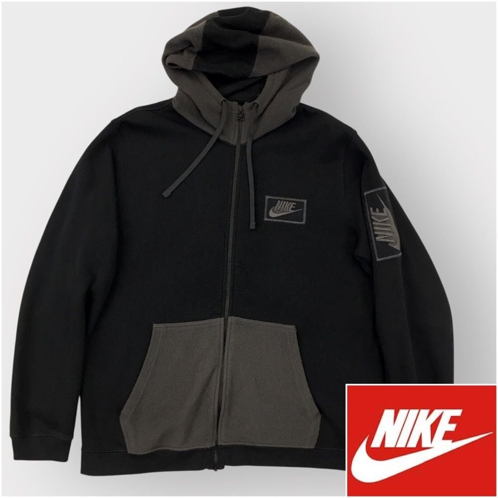 Nike Sportswear Men's Just Do It Full Zip Tech Hoodie AV 5933-010 XL Black