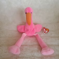 Ty Beanie Babies PINKY the Flamingo