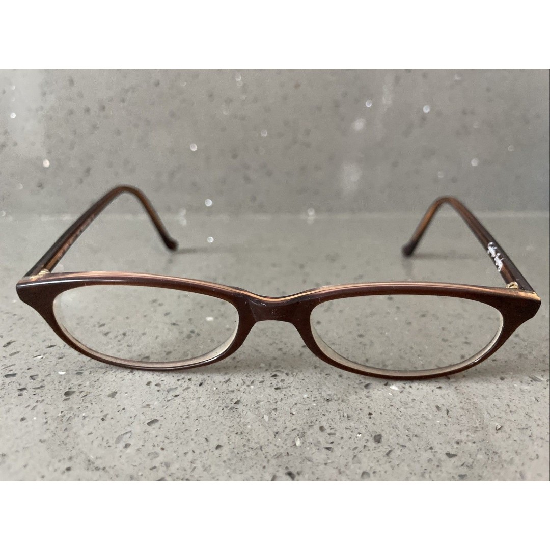 Cynthia Rowley CR67 BRN Brown Eyeglasses Frames ONLY 49 17 140 Italy full rim