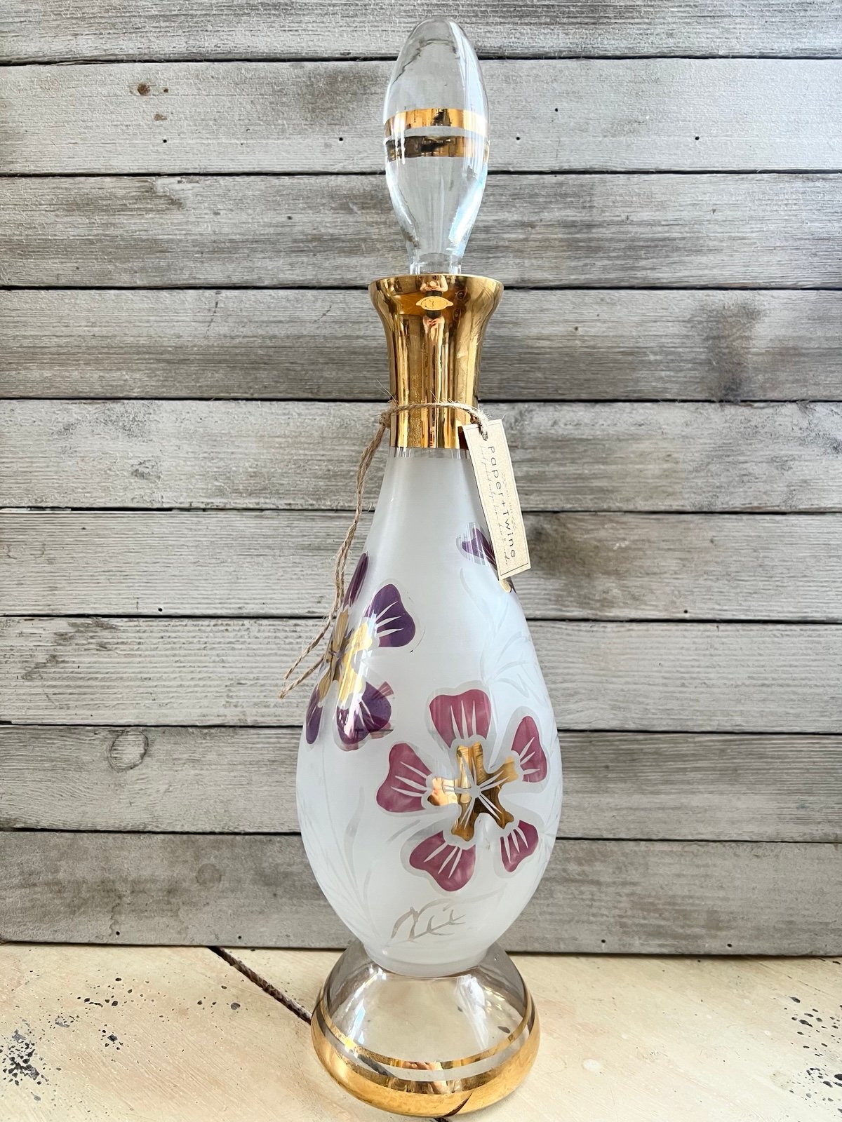 Vintage MCM Glass Decanter