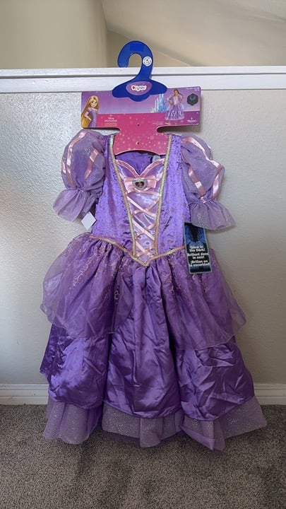 Disney Girls Halloween Costume M 7-8 Pink Purple Dress