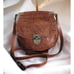 Patricia Nash Rocca saddle leather Veneto Crossbody Bag Purse Signature Map