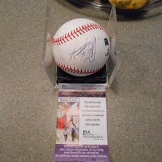 ADRIAN PETERSON SIGNED VIKINGS BALL/JSA