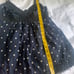 Joie VTG Y2K Navy Polka Dot Babydoll Crochet Trim Cami Top Size S