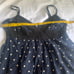 Joie VTG Y2K Navy Polka Dot Babydoll Crochet Trim Cami Top Size S