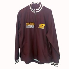 Champion CMU Central Michigan University Chippewas Size M 1/4 Zip Wind Jacket