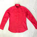 DSQUARED2 Beautiful Men's Tux Pleated Front Red/Orange Shirt Size 56