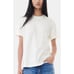 New Ganni White Basic Jersey Rhinestone Relaxed T-shirt Size XL