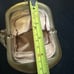 Vintage Whiting & Davis gold mesh tiny purse/evening bag/change purse with wrist