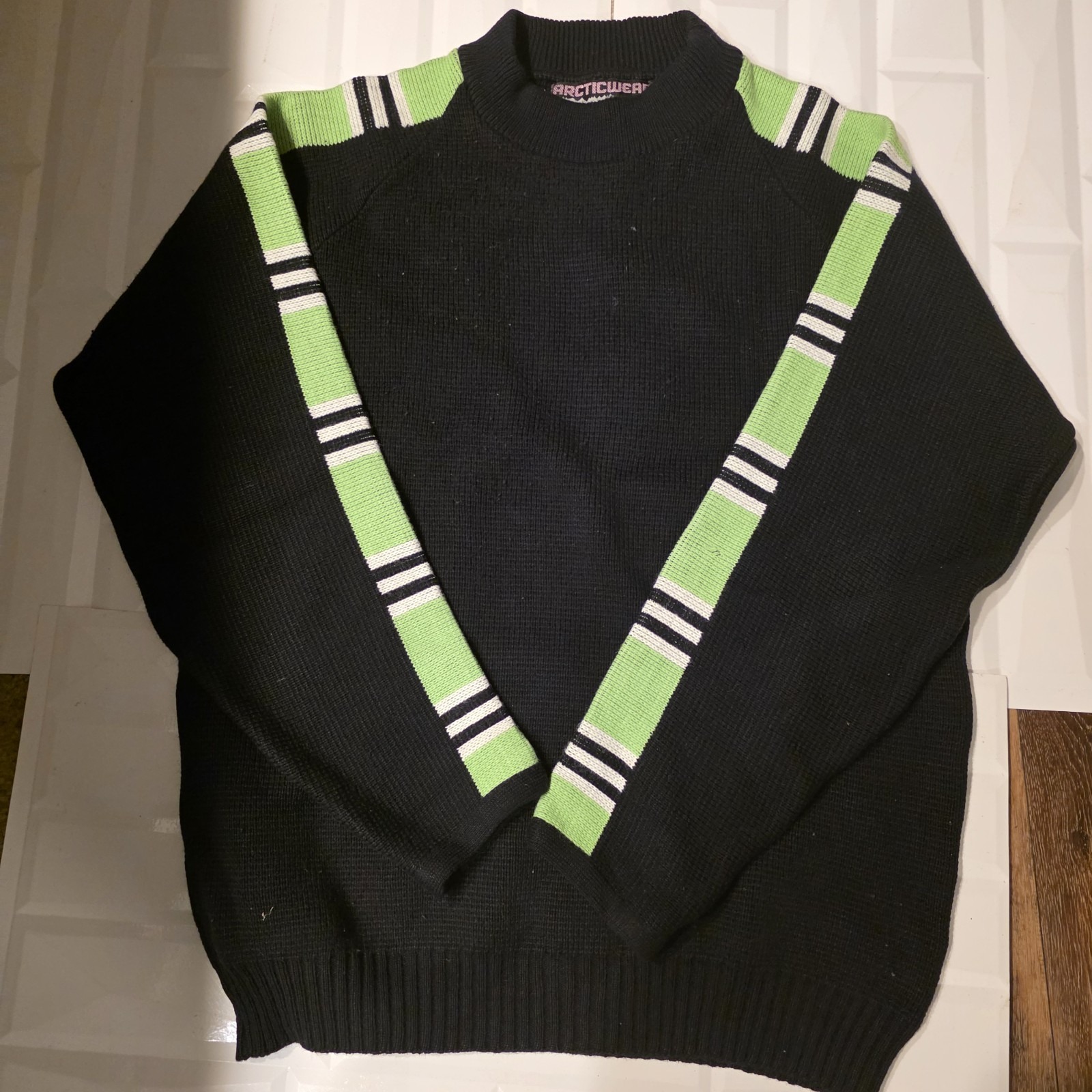 Vintage Arctic Cat Snowmobile Racing Sweater L